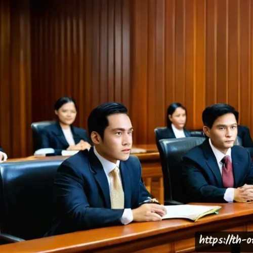 범죄 재판에서 배심원의 판단 기준 - A detailed courtroom scene showing a diverse jury attentively listening to a witness giving testimon...