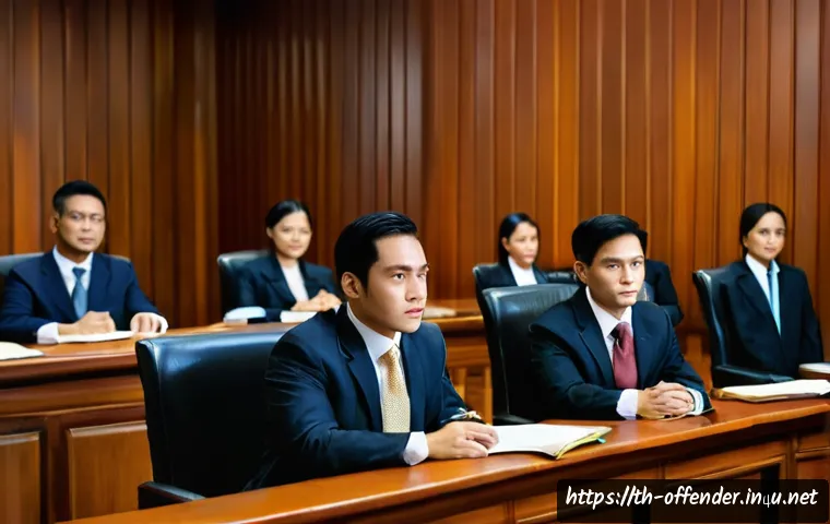 범죄 재판에서 배심원의 판단 기준 - A detailed courtroom scene showing a diverse jury attentively listening to a witness giving testimon...